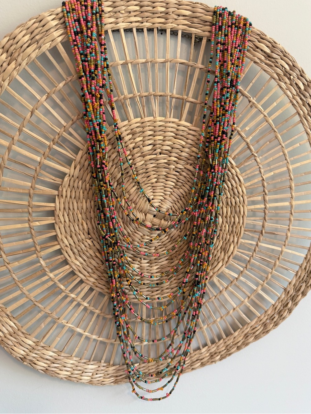 Multi-Strand Beaded Boho Necklace - Picture 2 of 5